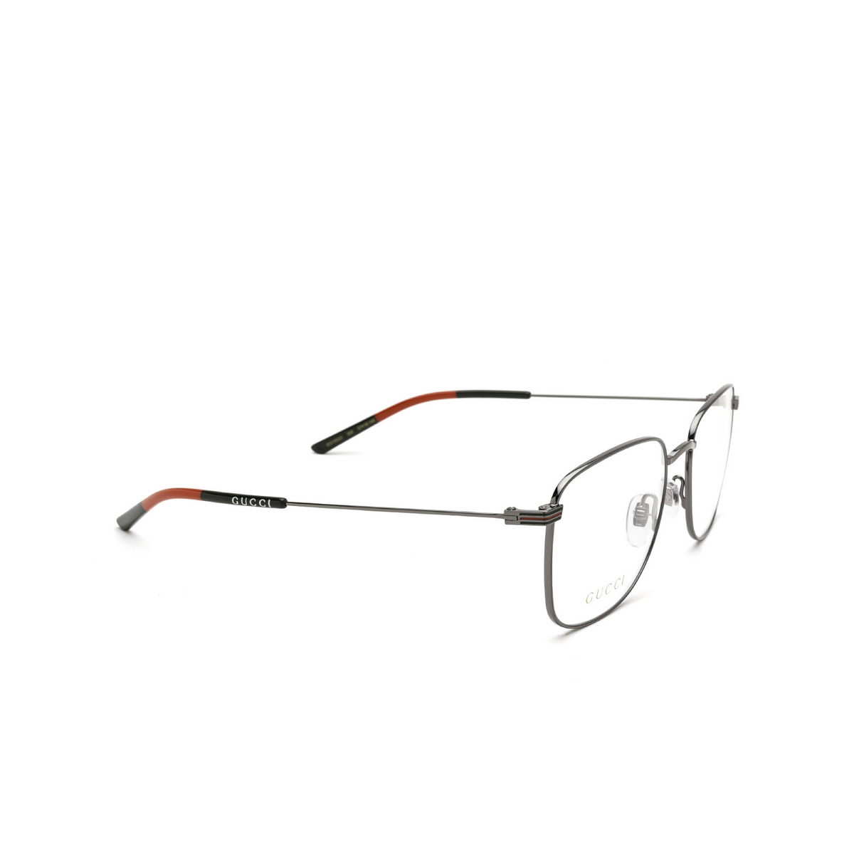 Gucci GG1052O Eyeglasses 005 Ruthenium - three-quarters view