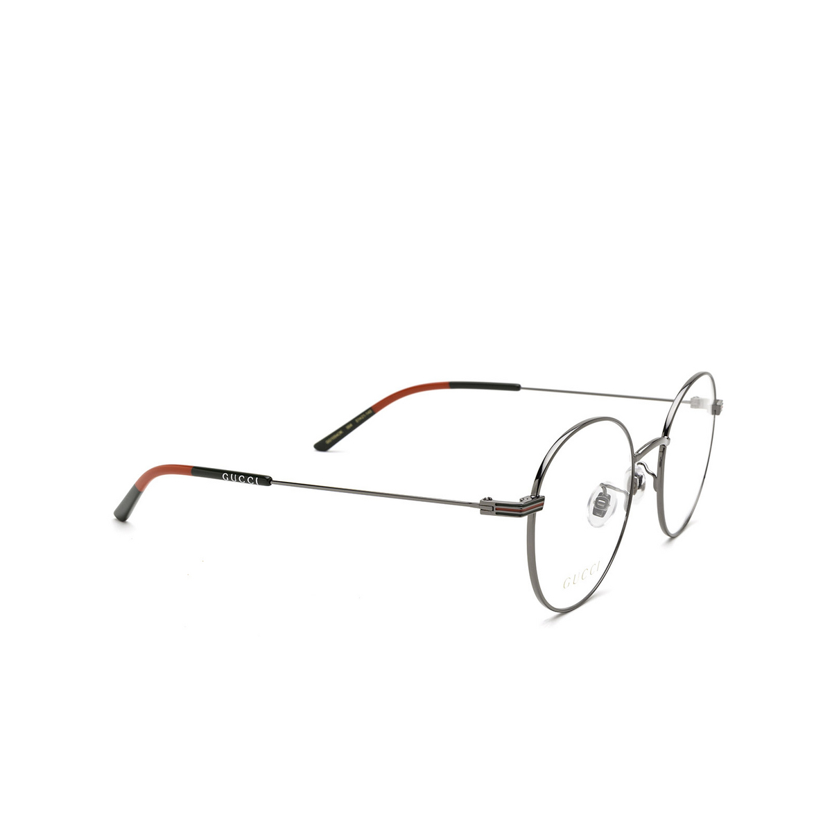 Gucci GG1054OK Eyeglasses 004 Ruthenium - three-quarters view