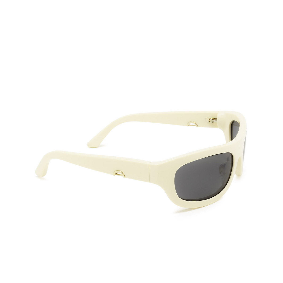 Huma® Rectangle Sunglasses: Ali color Ivory 07 - three-quarters view.