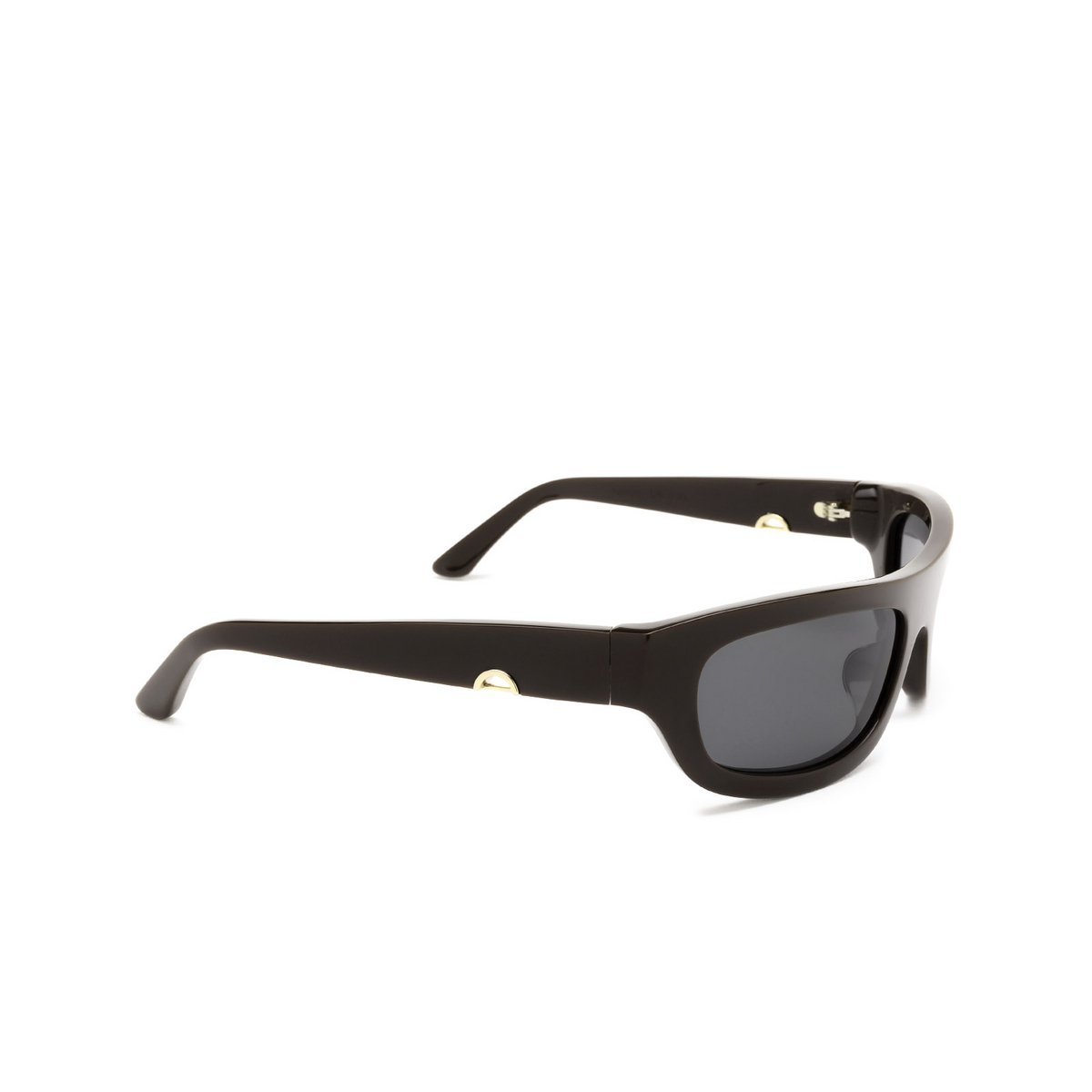 Huma® Rectangle Sunglasses: Ali color Chocolate 22 - three-quarters view.