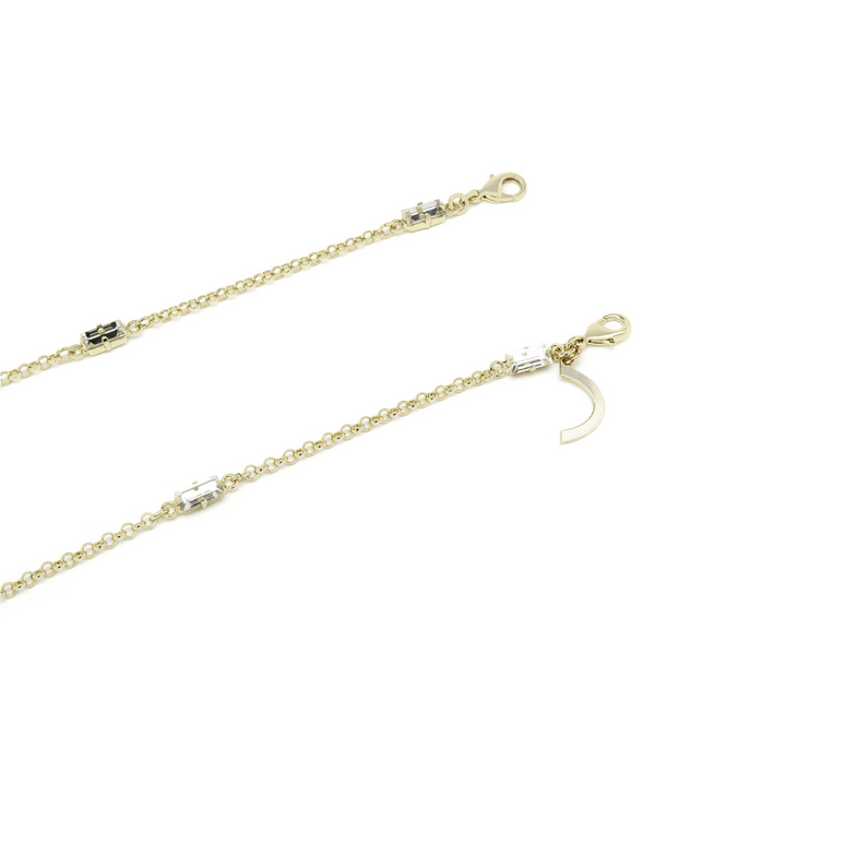 Huma BAGUETTE STRASS CHAIN S05 Gold S05 gold - 1/3