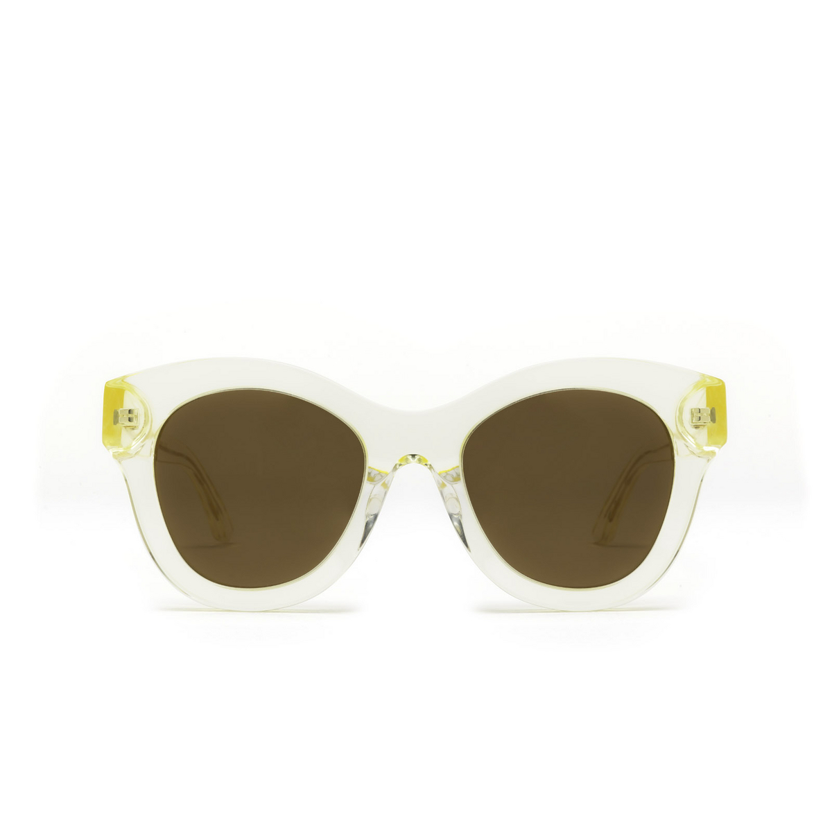 Huma® Butterfly Sunglasses: Cami color Champagne 02 - front view.