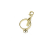 Huma EARRING WITH RING CRYSTAL STONE TL.31 Gold TL.31 gold - Produkt-Miniaturansicht 3/3