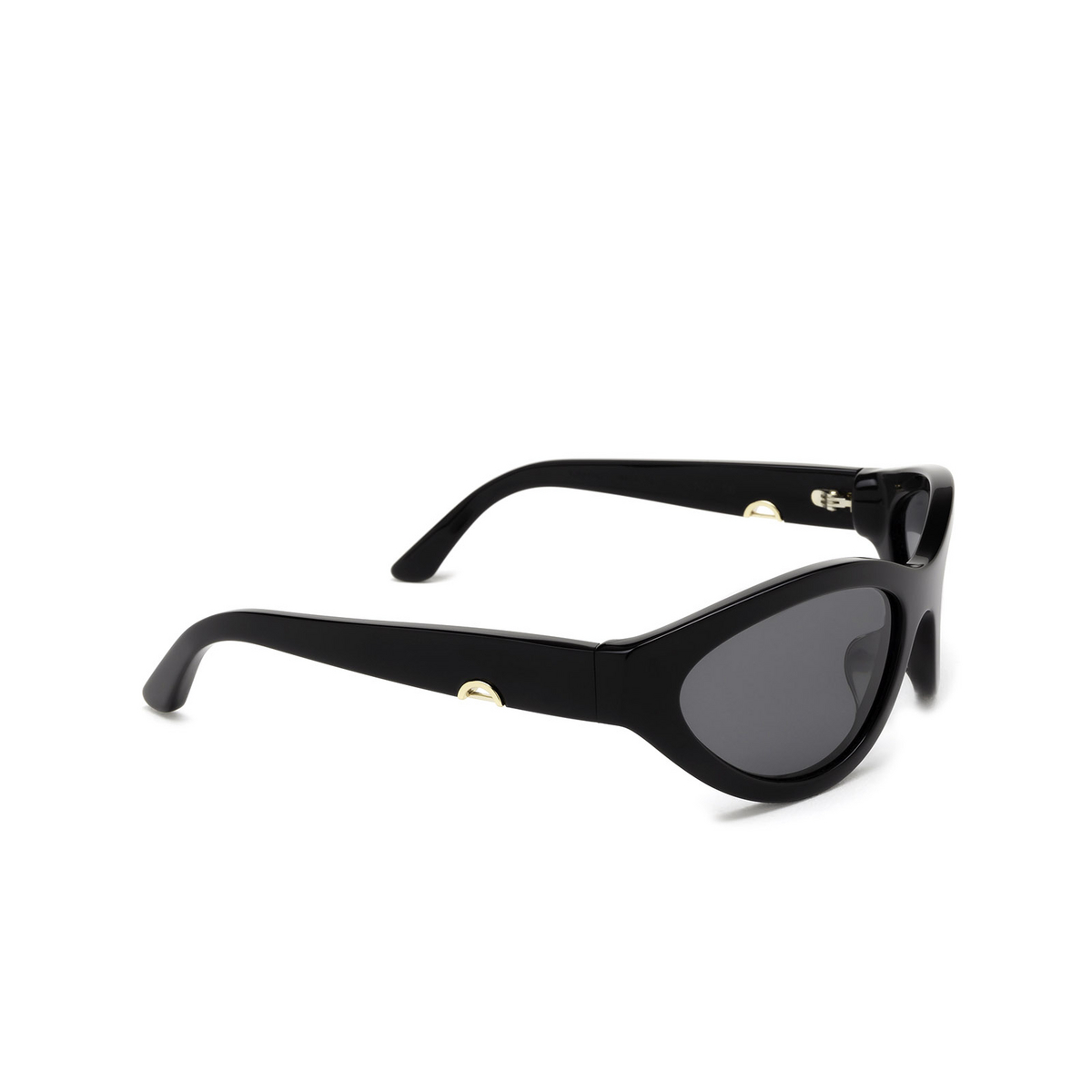 Huma® Mask Sunglasses: Linda color Black 06 - three-quarters view.