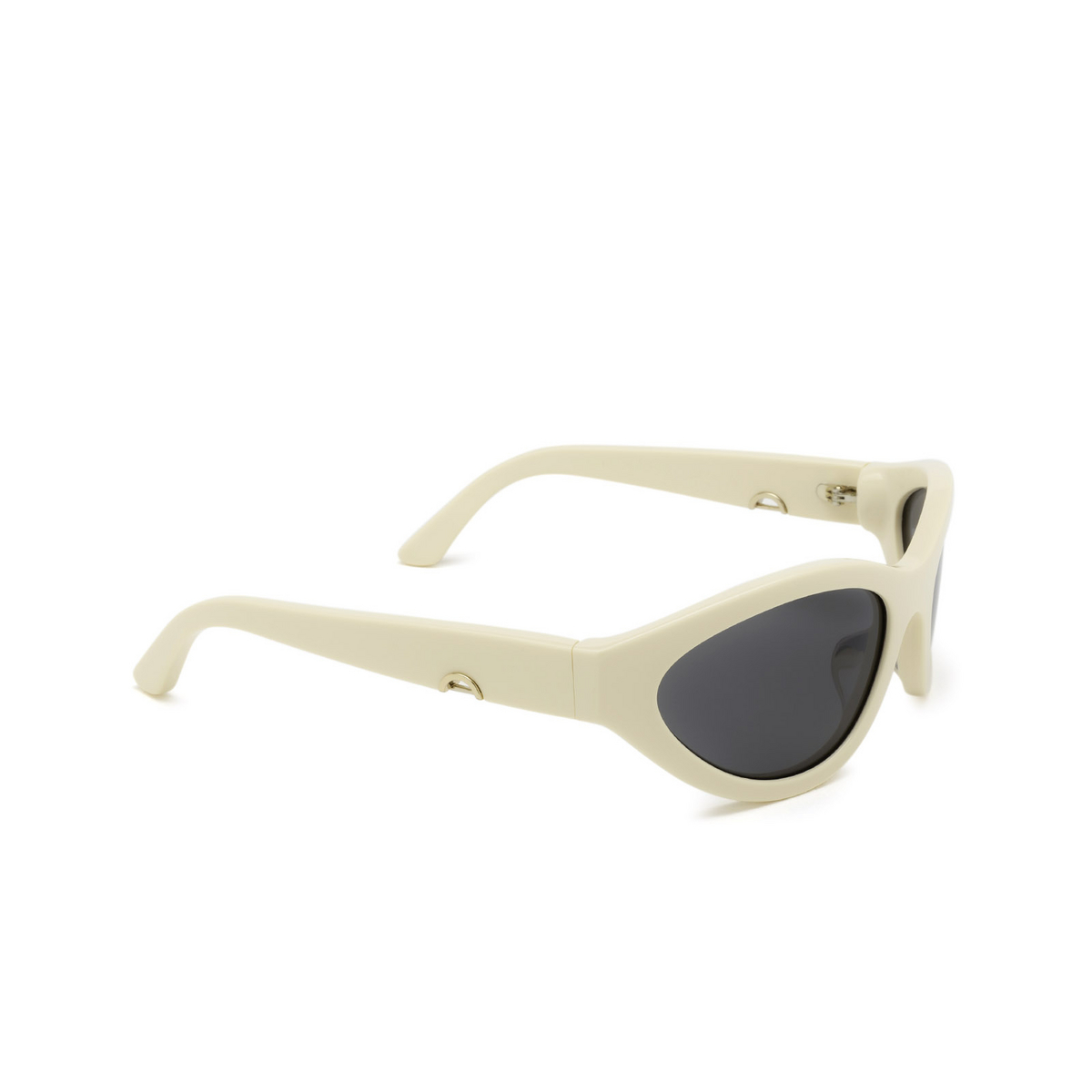 Huma® Mask Sunglasses: Linda color Ivory 07 - three-quarters view.