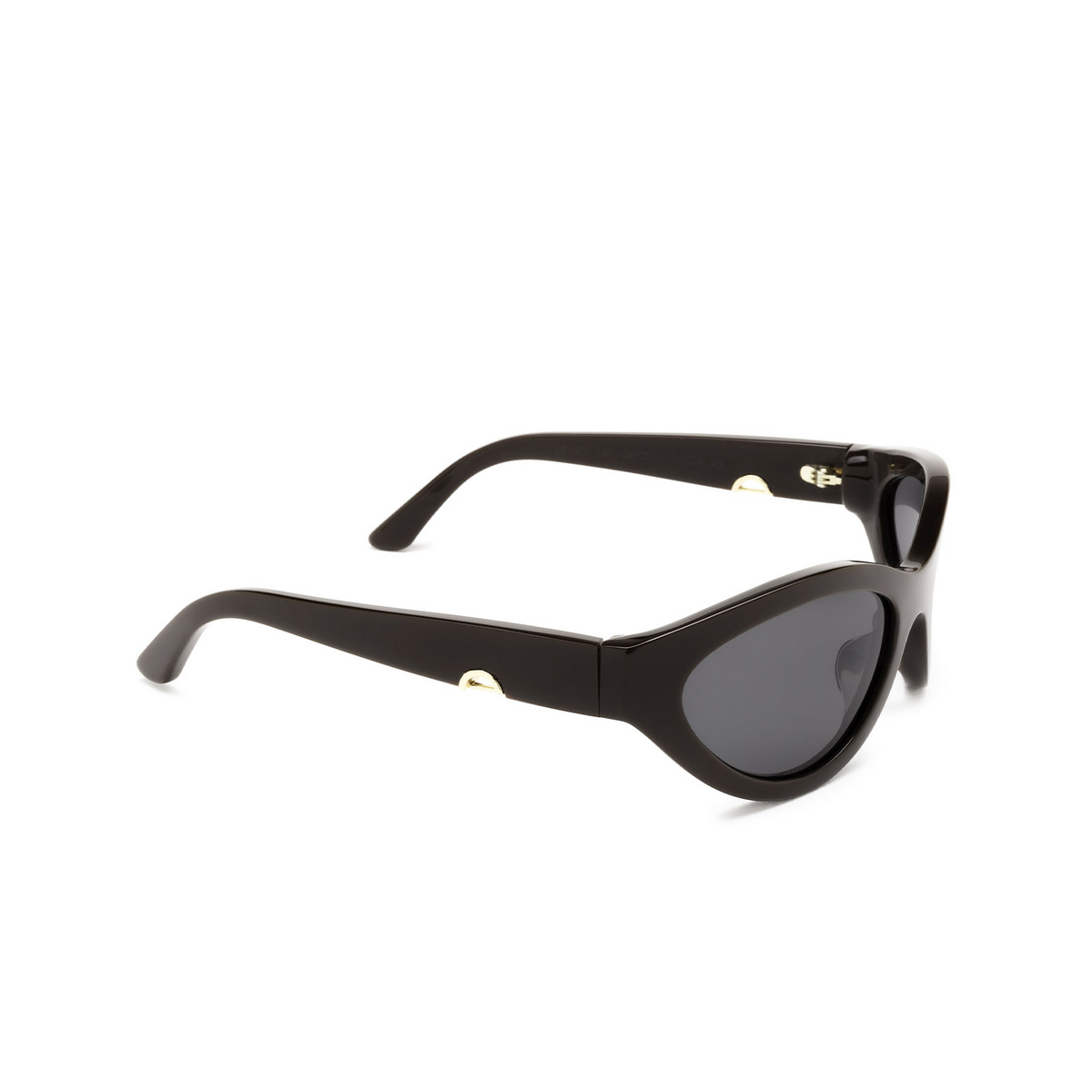 Huma® Mask Sunglasses: Linda color Chocolate 22 - three-quarters view.