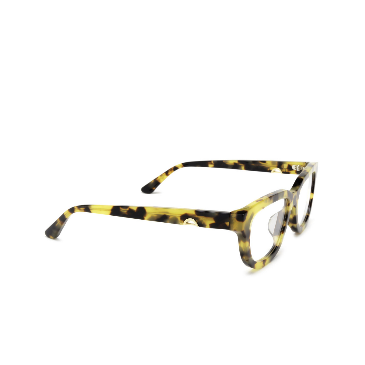 Huma® Square Eyeglasses: Lion Optical color Havana Maculate 19 - three-quarters view.