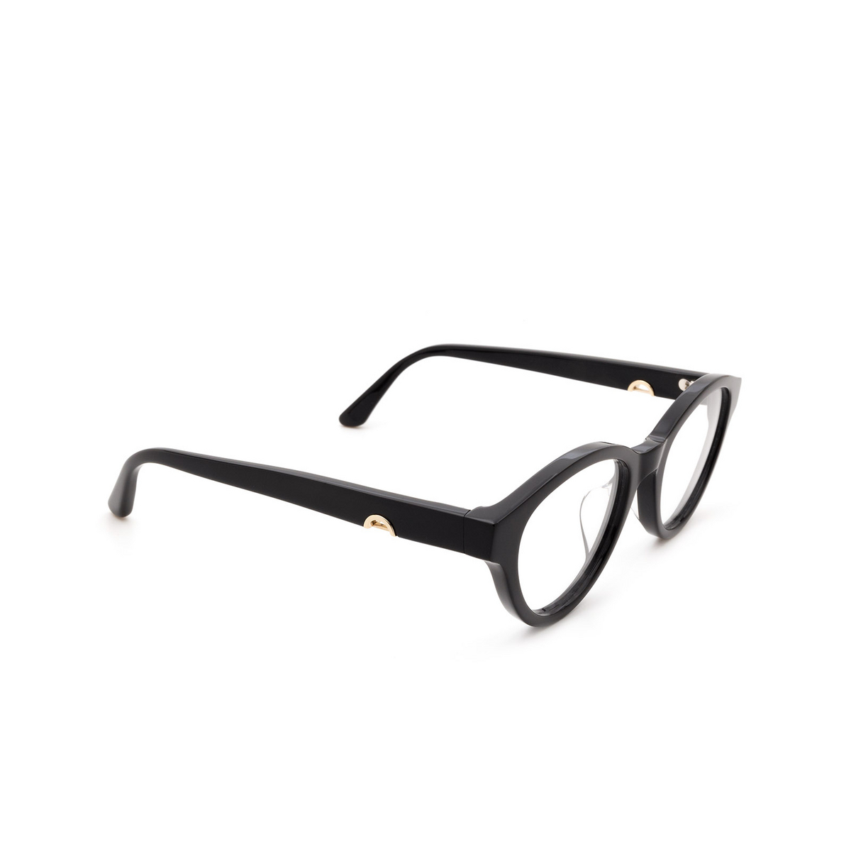 Huma® Butterfly Eyeglasses: Nina color Black 06V - three-quarters view.