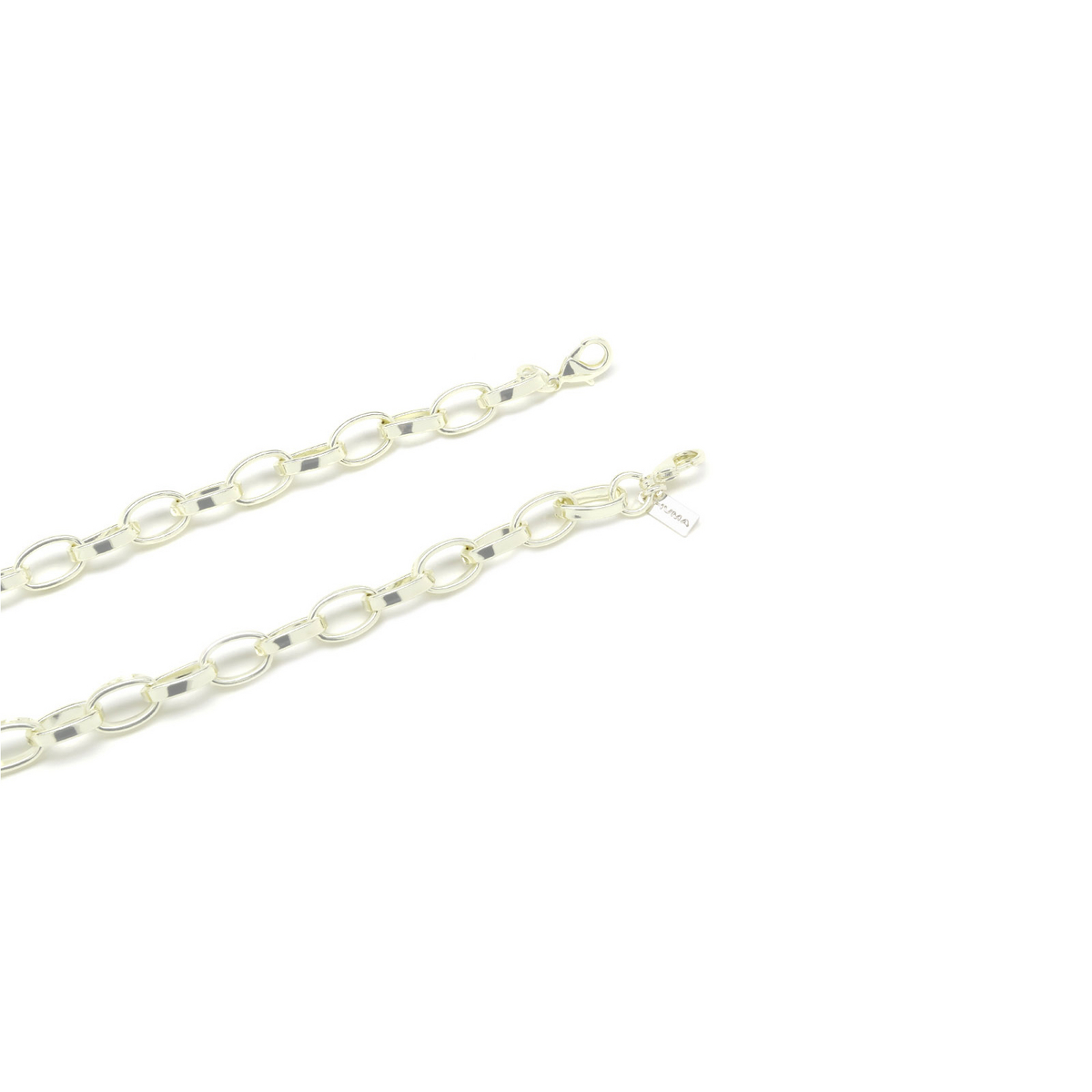 Huma® Accessories: Oval Chain color Silver P18 - front view.