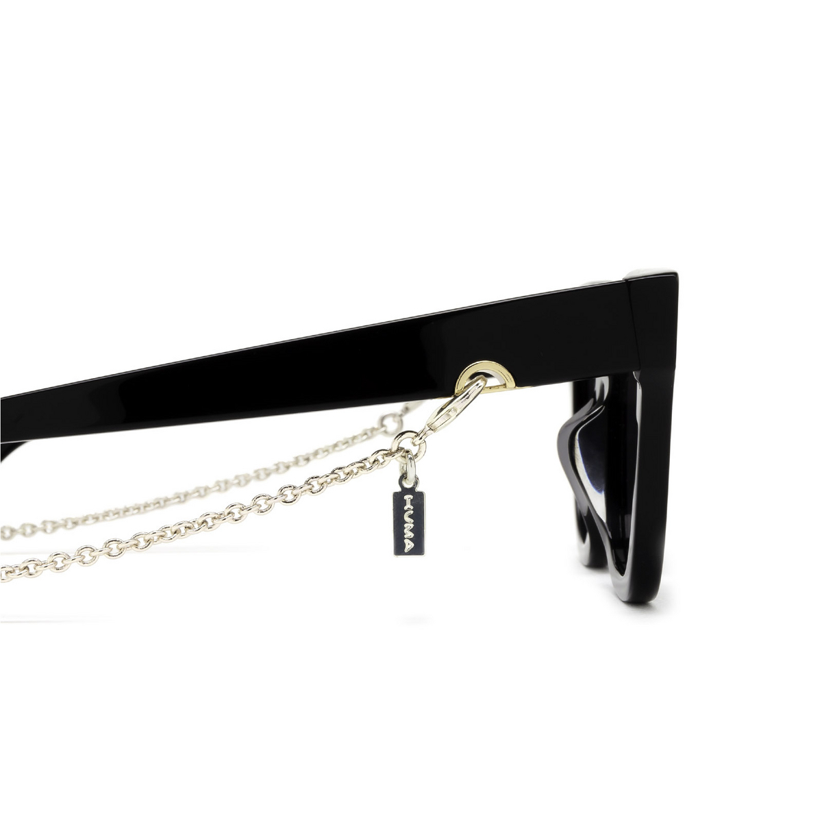 Huma® Accessories: Piercing Collar Chain color Silver P13 - three-quarters view.