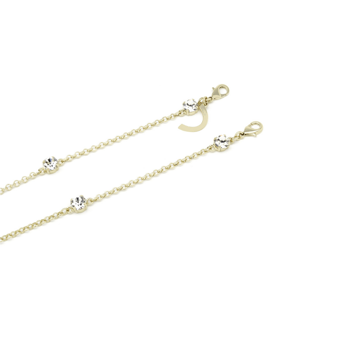 Huma ROUND STRASS CHAIN S06 Gold S06 Gold - frontale