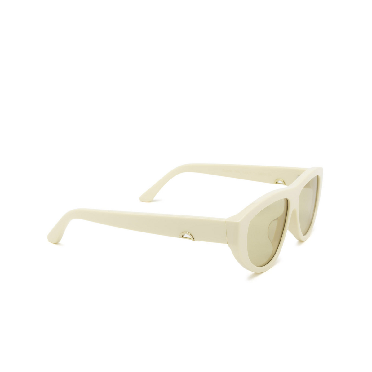 Huma® Oval Sunglasses: Viko color Ivory 07 - three-quarters view.