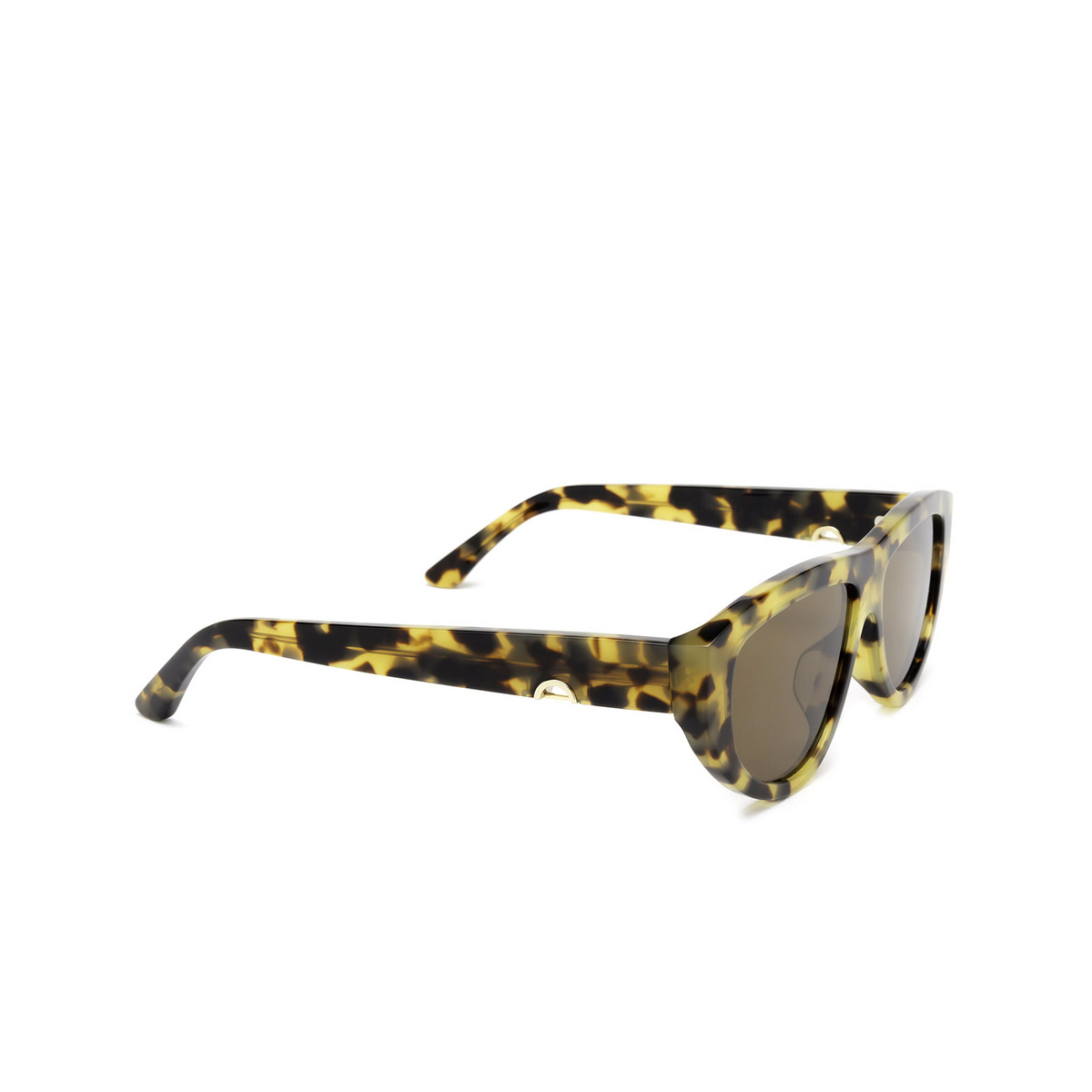 Huma® Oval Sunglasses: Viko color Havana Maculate 19 - three-quarters view.