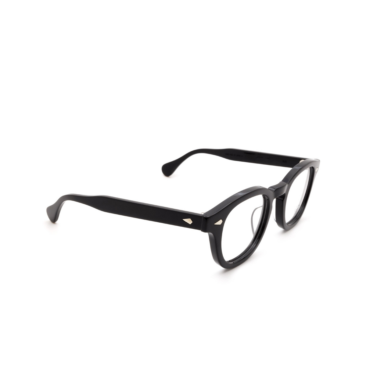 Julius Tart Optical® Square Eyeglasses: Ar color Black - three-quarters view.