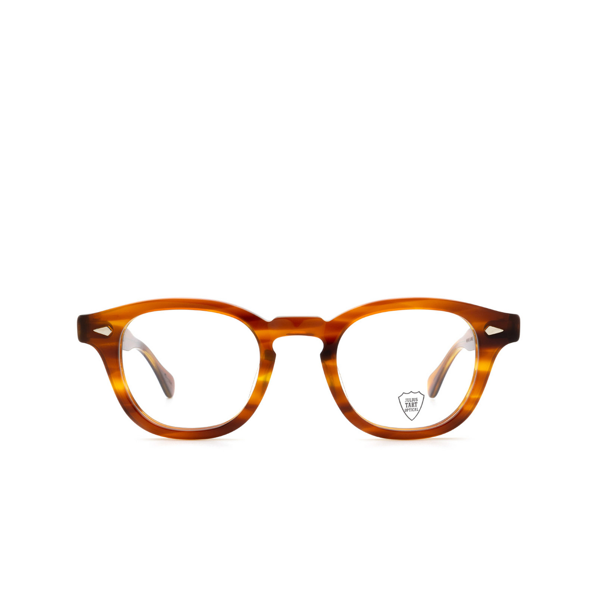 Julius Tart AR Eyeglasses DEMI AMBER - front view