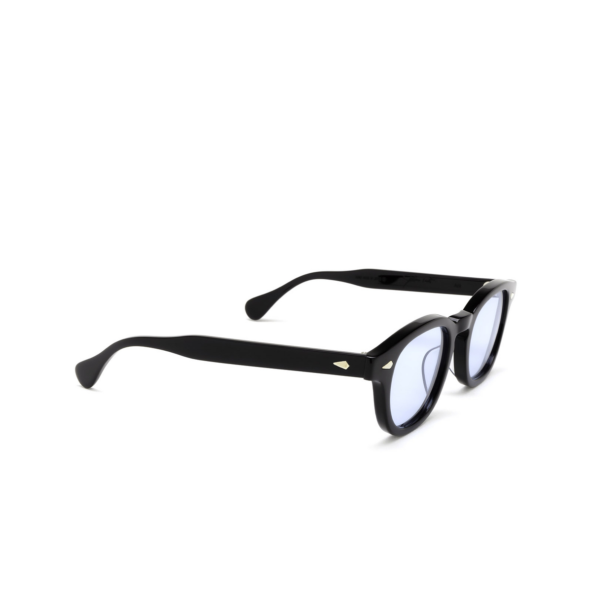 Julius Tart Optical® Square Sunglasses: Ar Sun color Black - three-quarters view.