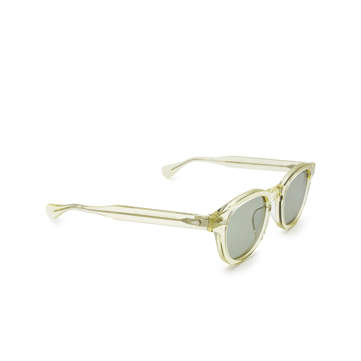 Julius Tart Optical® Square Sunglasses: Ar Sun color Champagne - three-quarters view.