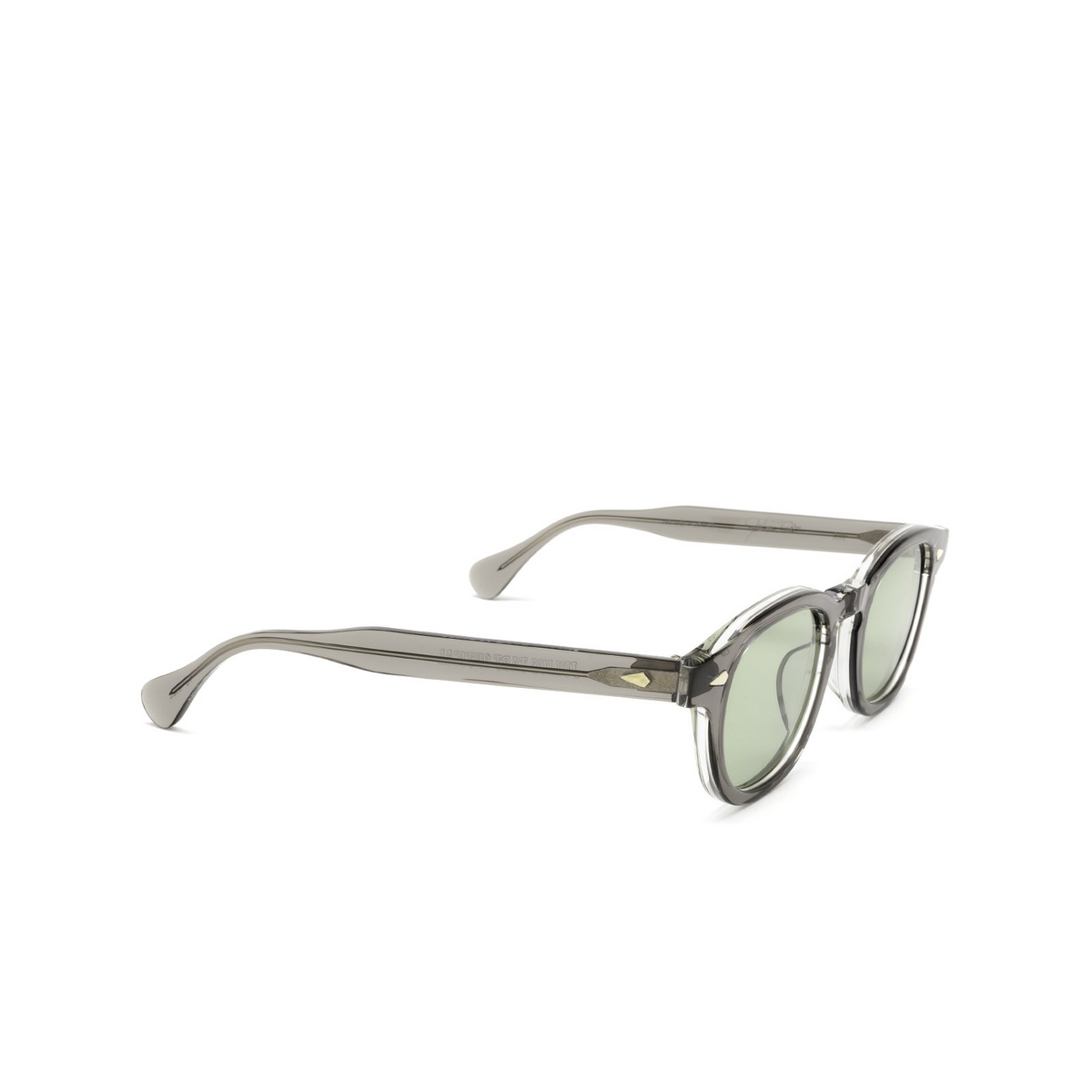 Julius Tart Optical® Square Sunglasses: Ar Sun color Grey Crystal Ii - three-quarters view.