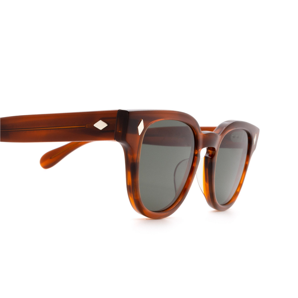 Julius Tart Optical® Square Sunglasses: Bryan Sun color Amber - 3/3.