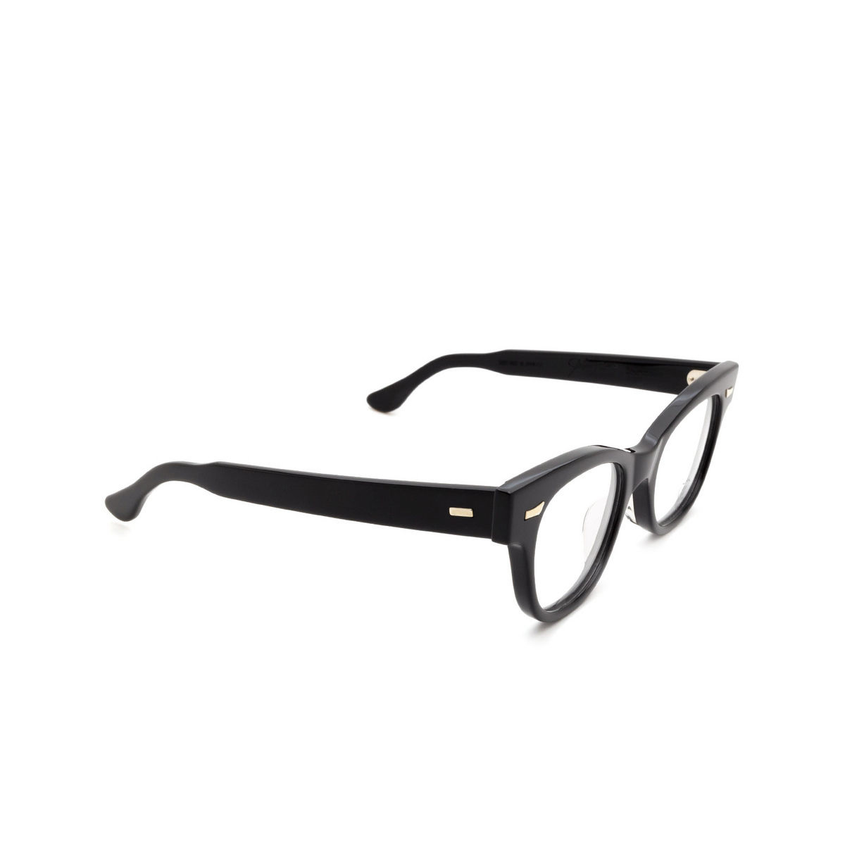 Julius Tart Optical® Cat-eye Eyeglasses: Countdown color Black - three-quarters view.