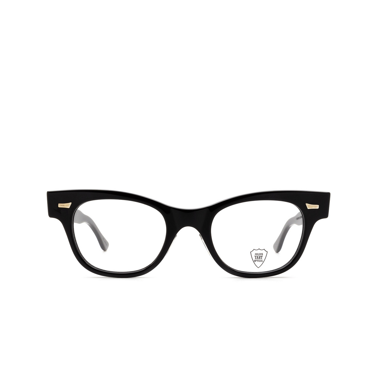 Julius Tart Optical® Cat-eye Eyeglasses: Countdown color Black - front view.