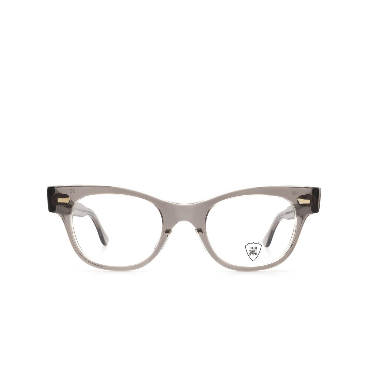 Julius Tart Optical® Cat-eye Eyeglasses: Countdown color Grey Crystal Ii - front view.