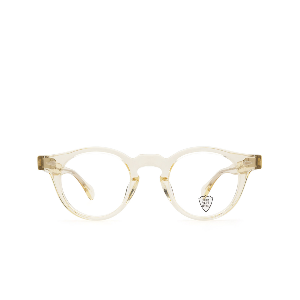 Julius Tart Optical® Round Eyeglasses: Harold color Champagne - front view.