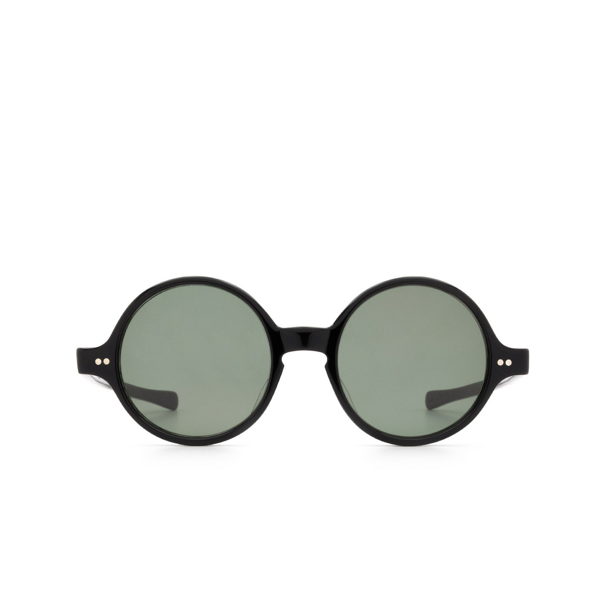 Julius Tart Optical® Round Sunglasses: T-round Sun color Black - front view.