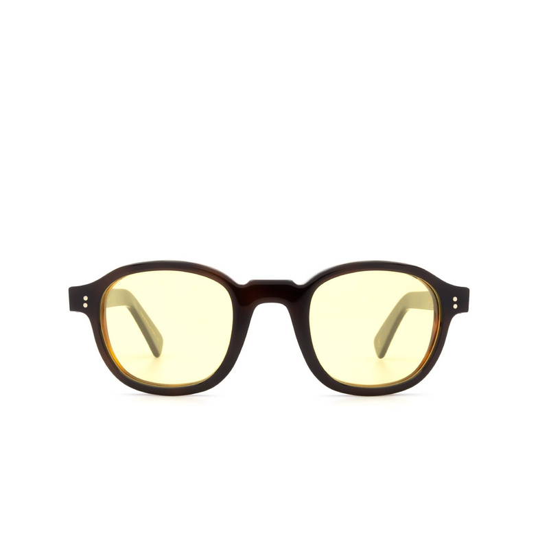Lesca BRUT PANTO 8MM Sunglasses 20 black & brown - 1/4