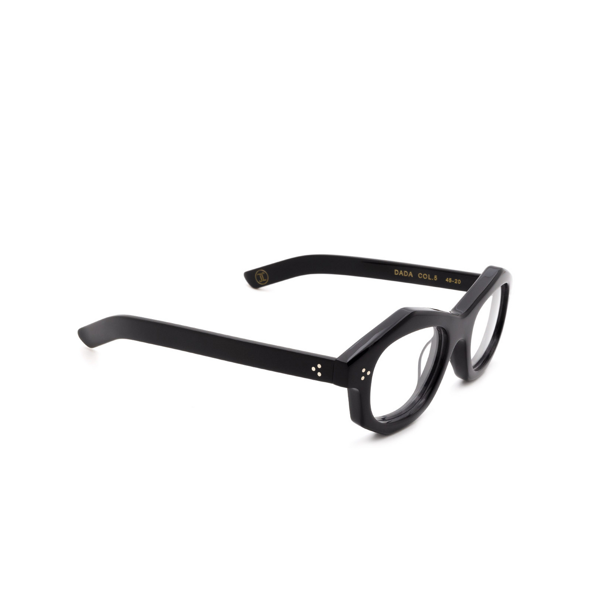 Lesca DADA Eyeglasses 5 Noir - three-quarters view