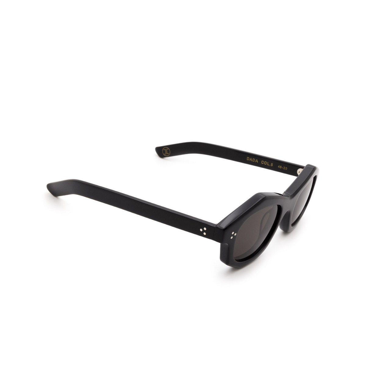 Lesca DADA Sunglasses 5 Black - three-quarters view