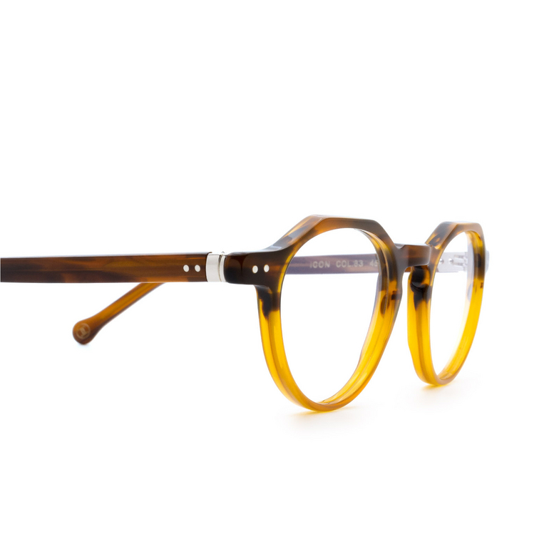 Lesca ICON Eyeglasses 83 havana gradient - 3/4