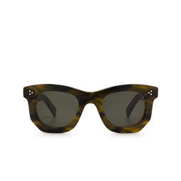 Lesca® Irregular Sunglasses: Ogre Sun color Khaki 