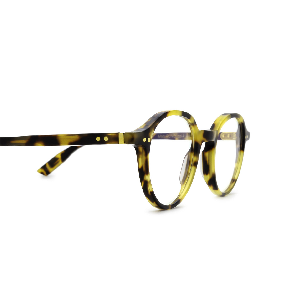 Lesca® Round Eyeglasses: Puno color 4 Havana - 3/3