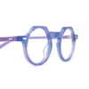 Occhiali da vista Lesca YOGA BV blue violet - anteprima prodotto 3/4