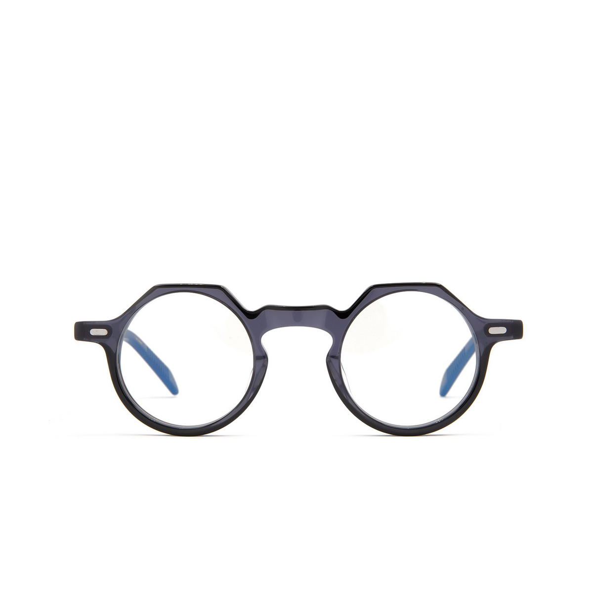 Lesca® Irregular Eyeglasses: Yoga color Black Gb - front view.