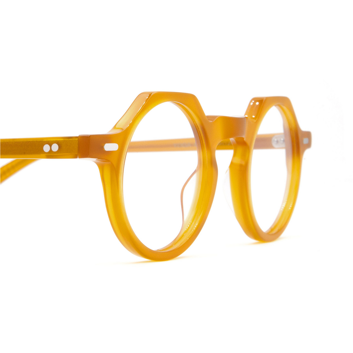 Lesca® Irregular Eyeglasses: Yoga color Honey Miel - 3/3.