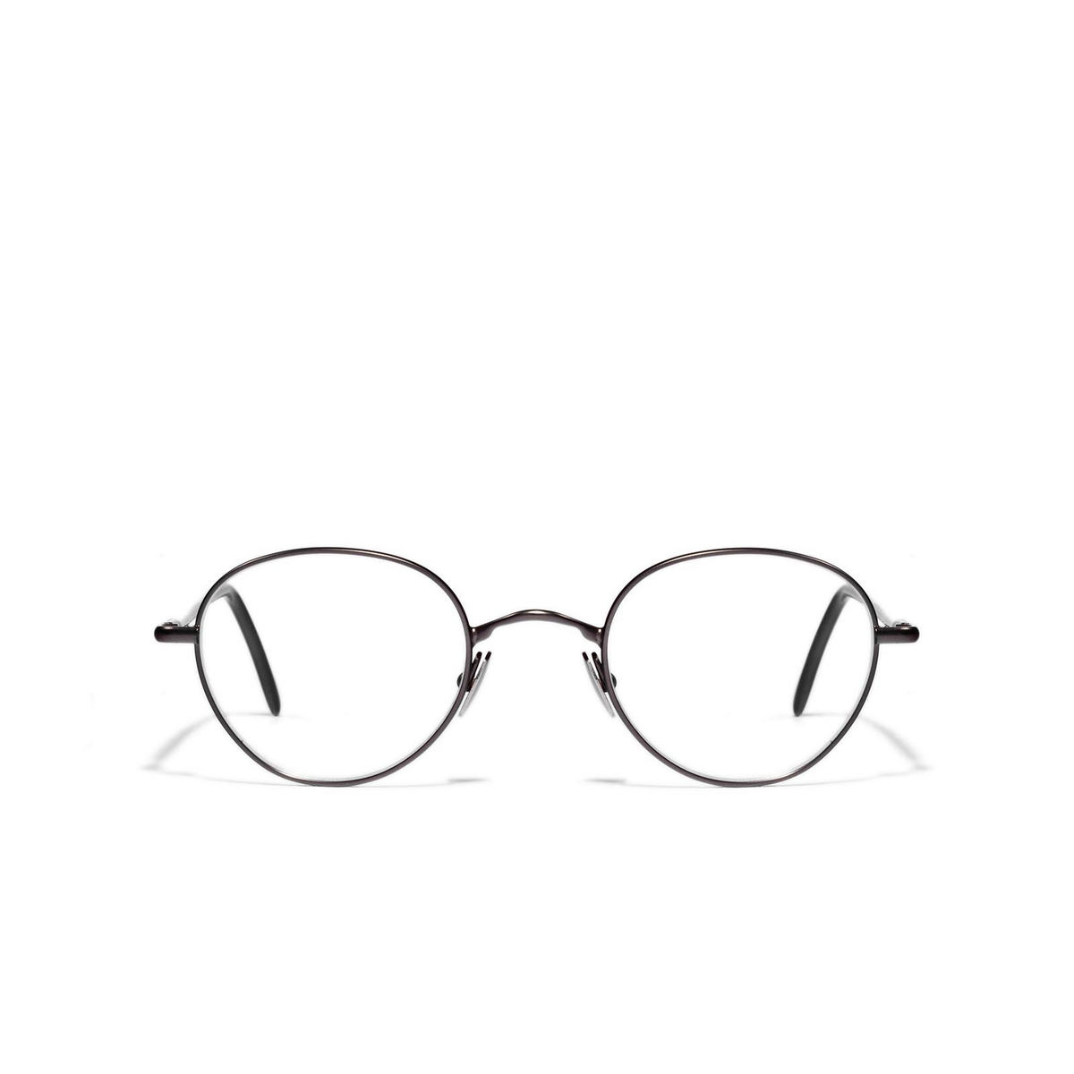 L.G.R® Oval Eyeglasses: Blixen color Grey Matt 04 - front view.