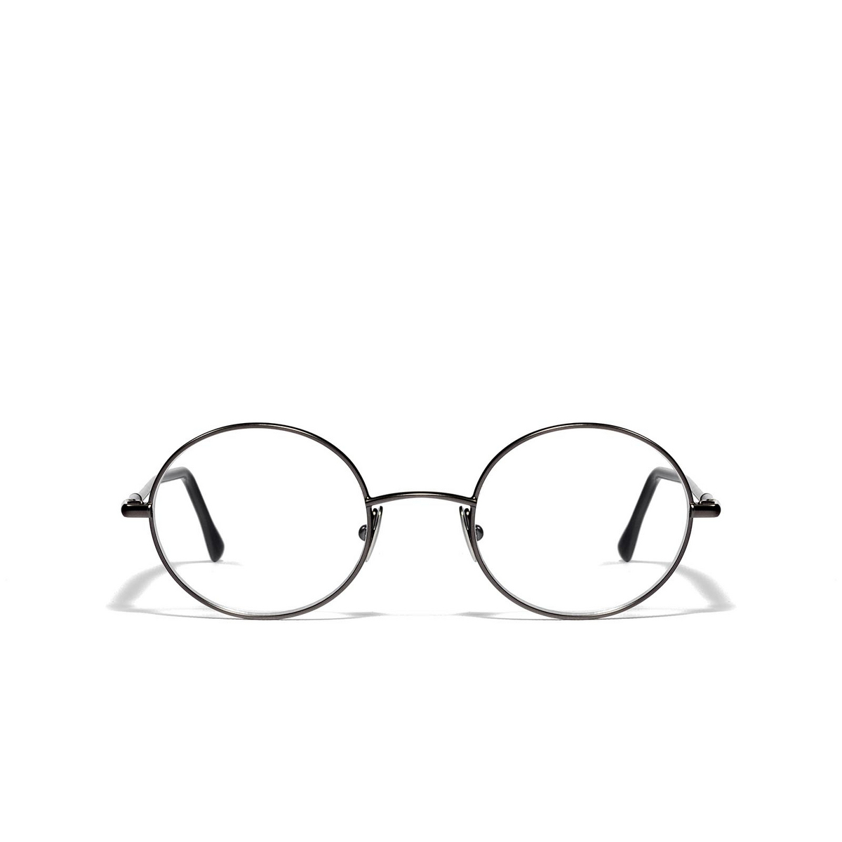 L.G.R® Round Eyeglasses: Bowles color Matte Grey 04 - front view.