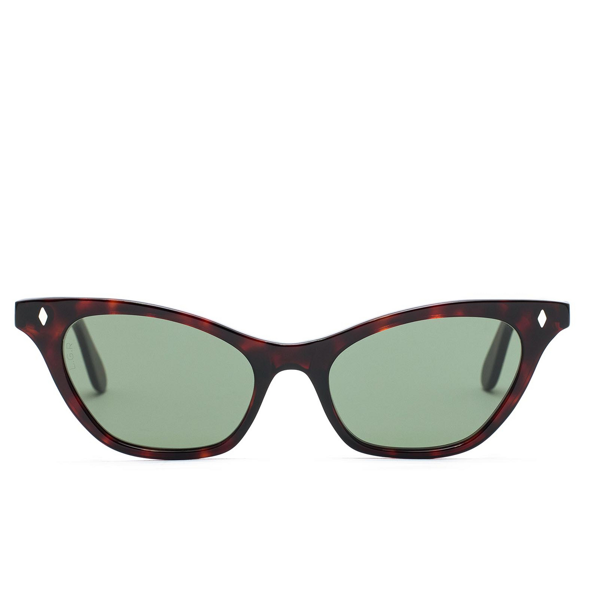 L.G.R KIMBERLY Sunglasses 65 Havana Bordeaux - front view