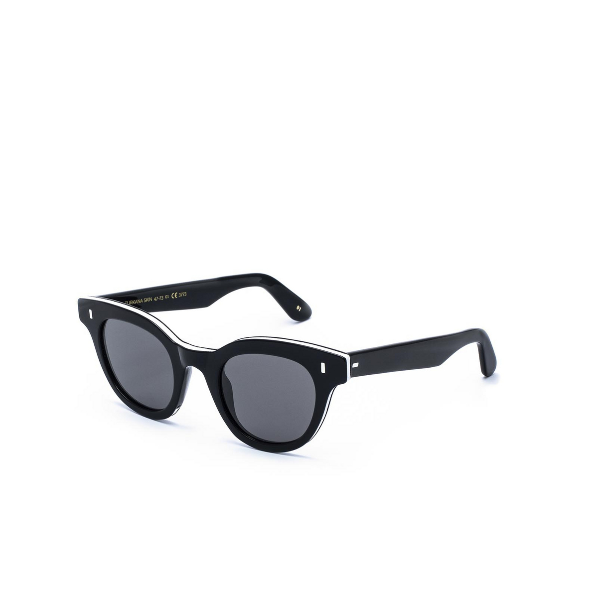 L.G.R TURKANA SKIN Sunglasses 01 Black - three-quarters view