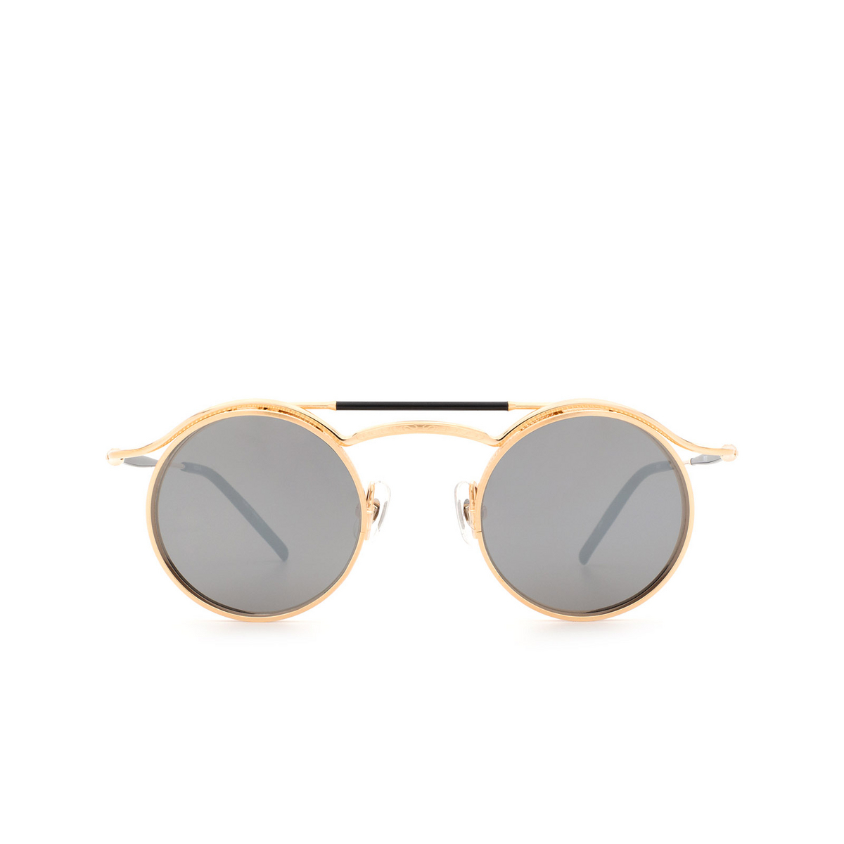 Matsuda® Round Sunglasses: 2903H color Brushed Rose Gold Brg - front view.