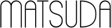 Matsuda eyeglasses logo