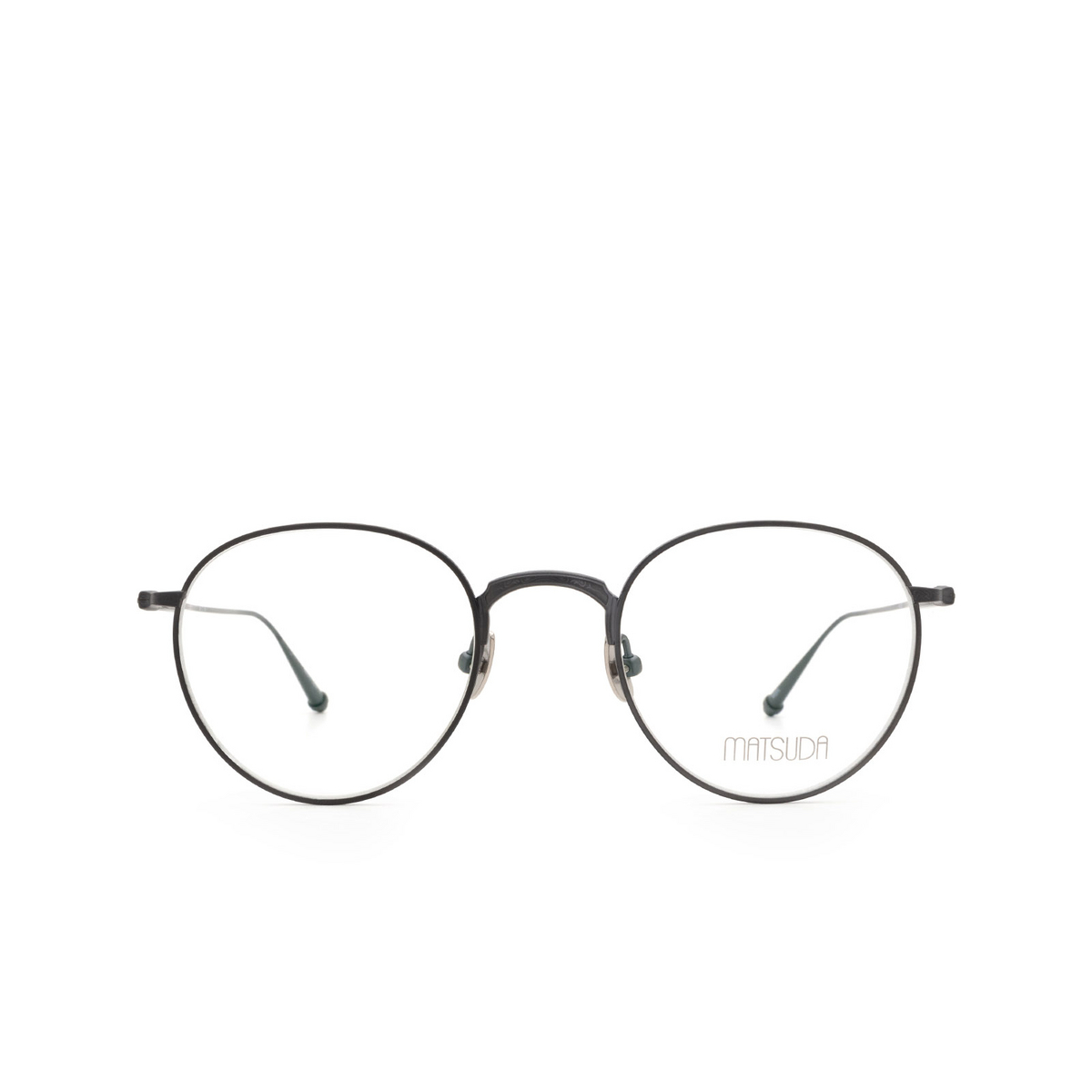 Matsuda M3085 Eyeglasses MBK Matte Black - front view