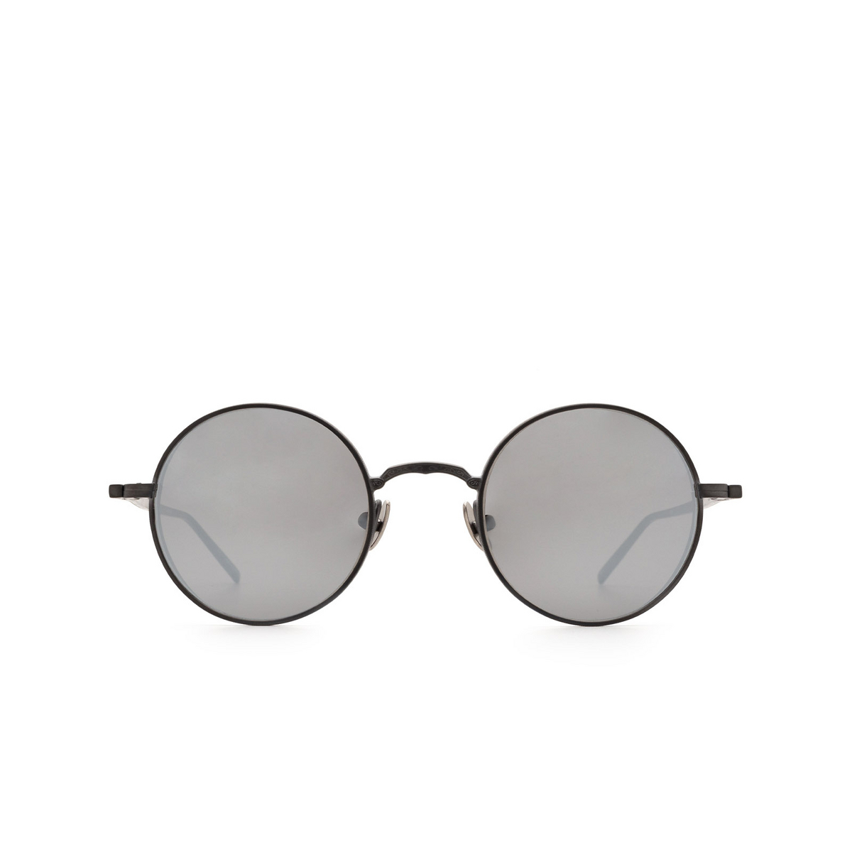 Matsuda® Round Sunglasses: M3087 color Matte Black Mbk - front view.