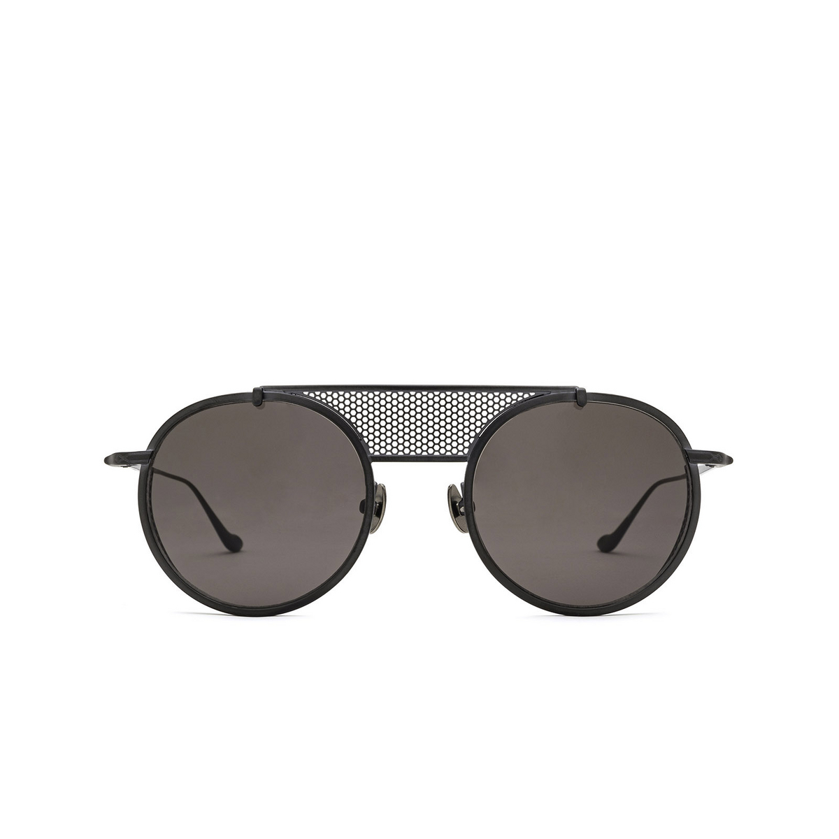 Matsuda® Round Sunglasses: M3097 color Matte Black Mbk - front view.
