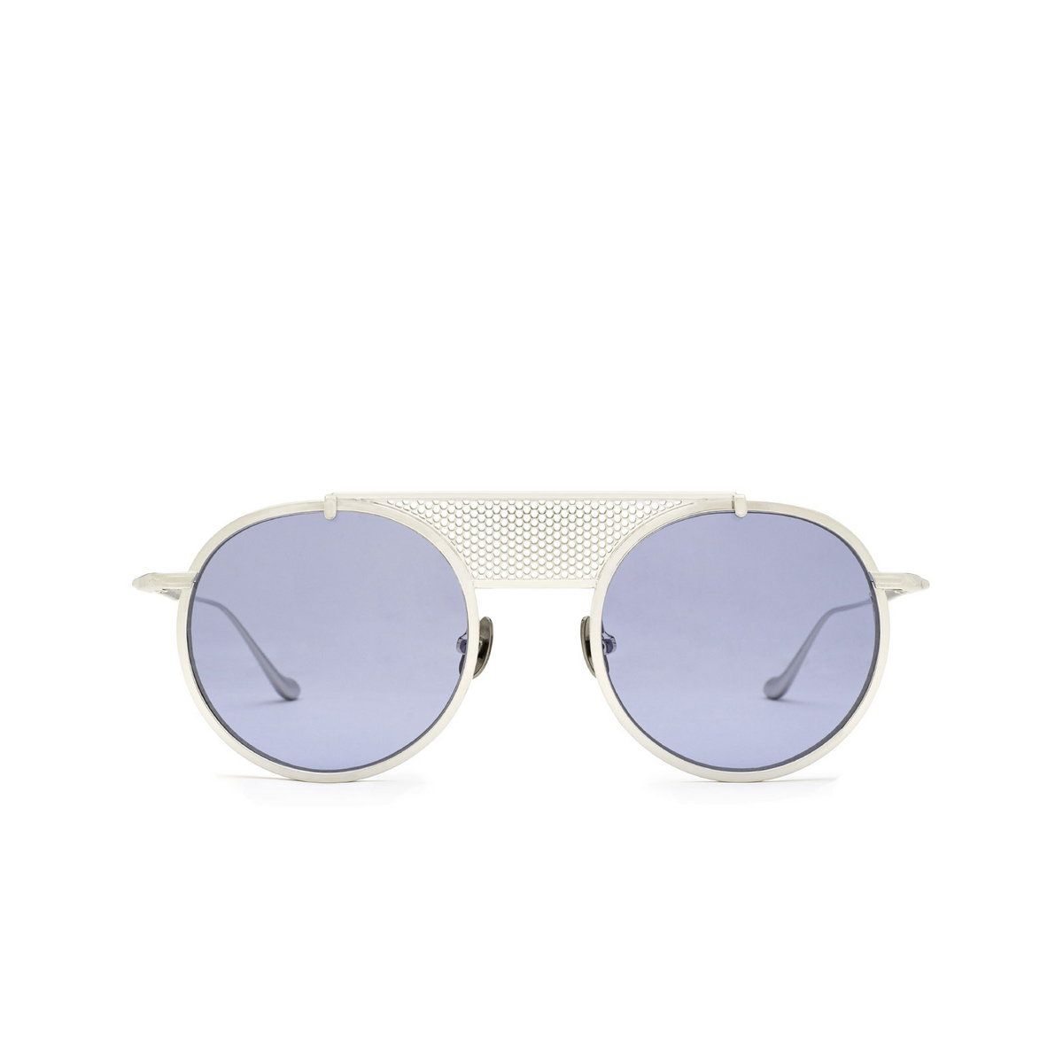 Matsuda® Round Sunglasses: M3097 color Palladium White Pw - front view.