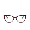 Miu Miu CORE COLLECTION Eyeglasses 03E1O1 beige havana top bordeaux - product thumbnail 1/3
