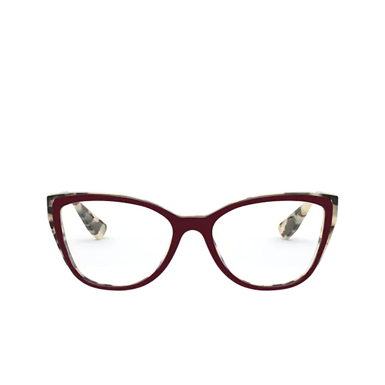 Miu Miu CORE COLLECTION Eyeglasses 03E1O1 beige havana top bordeaux - 1/3