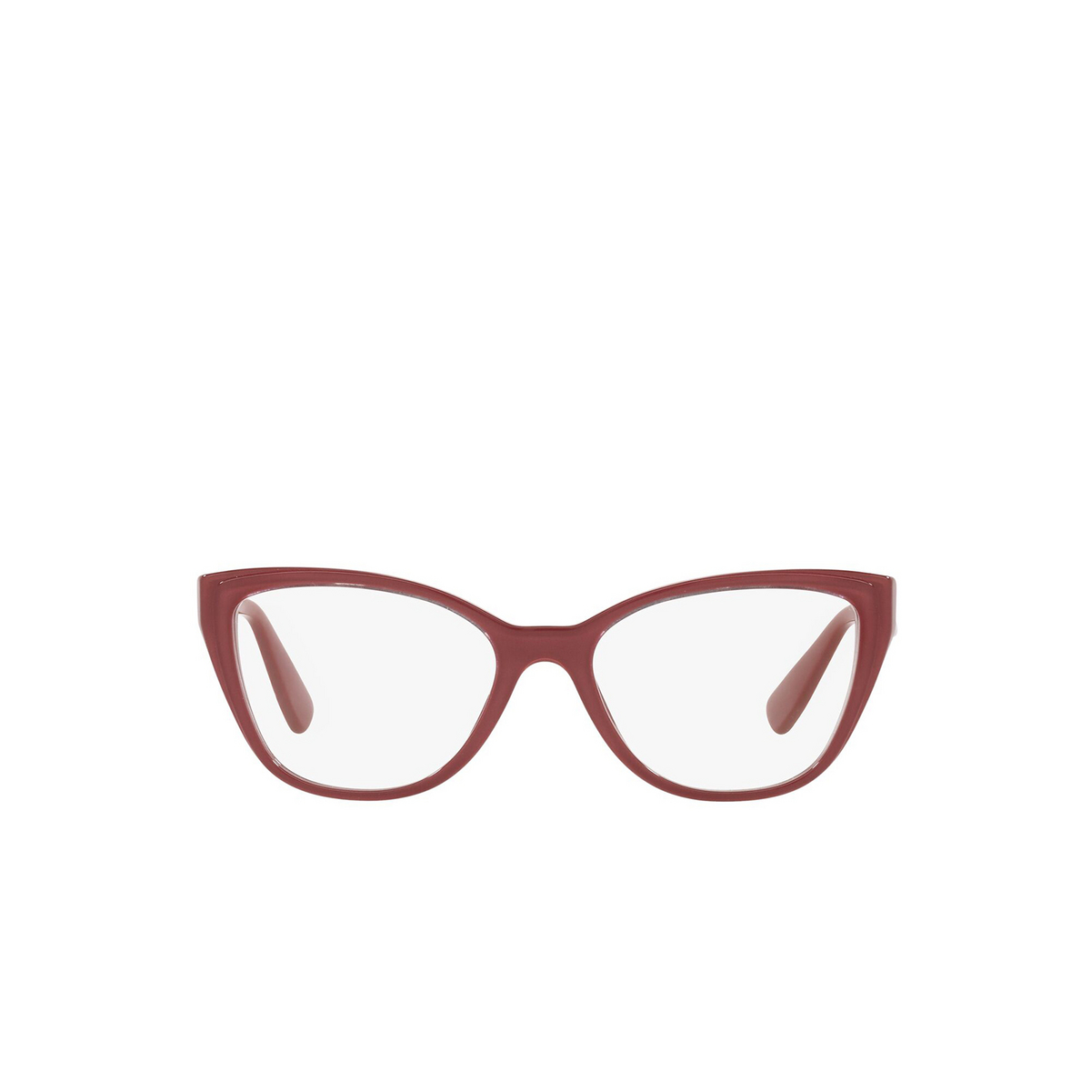 Miu Miu® Cat-eye Eyeglasses: Core Collection MU 04SV color Red 05F1O1 - front view.